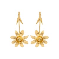 Ianthe Anemone Earrings statement, drops & dangles, statement studs, 24K Gold vermeil on sterling silver  