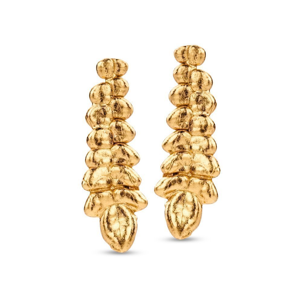 Muse Earrings mini S, studs, 24K Gold vermeil on sterling silver  