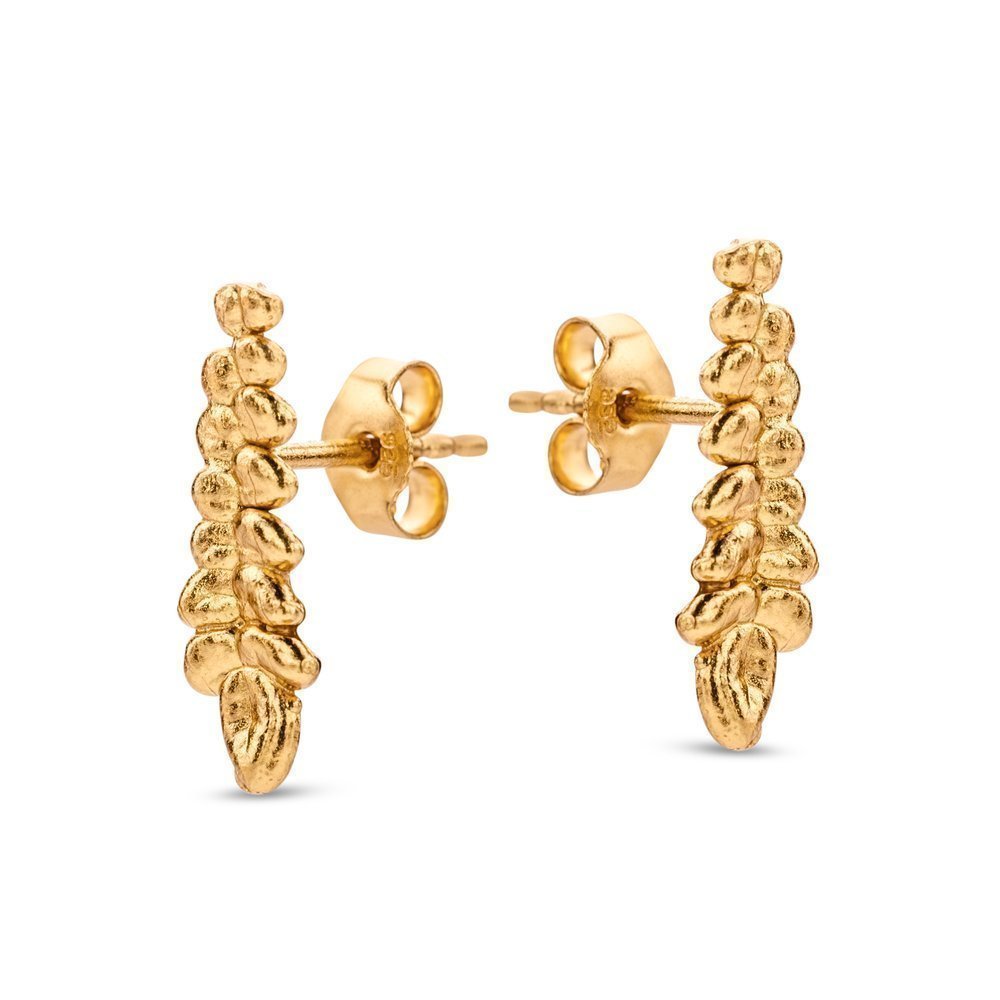 Muse Earrings mini S, studs, 24K Gold vermeil on sterling silver  