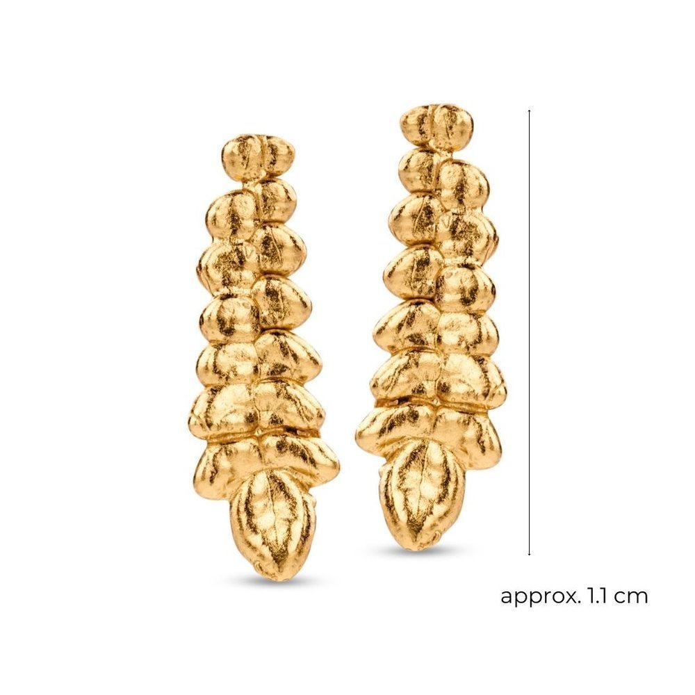 Muse Earrings mini S, studs, 24K Gold vermeil on sterling silver  