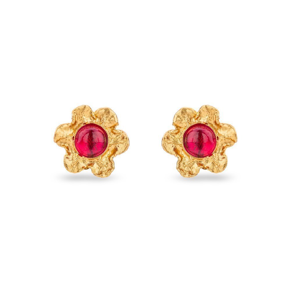 Nefeli Earrings mini studs, 24K Gold vermeil on sterling silver  