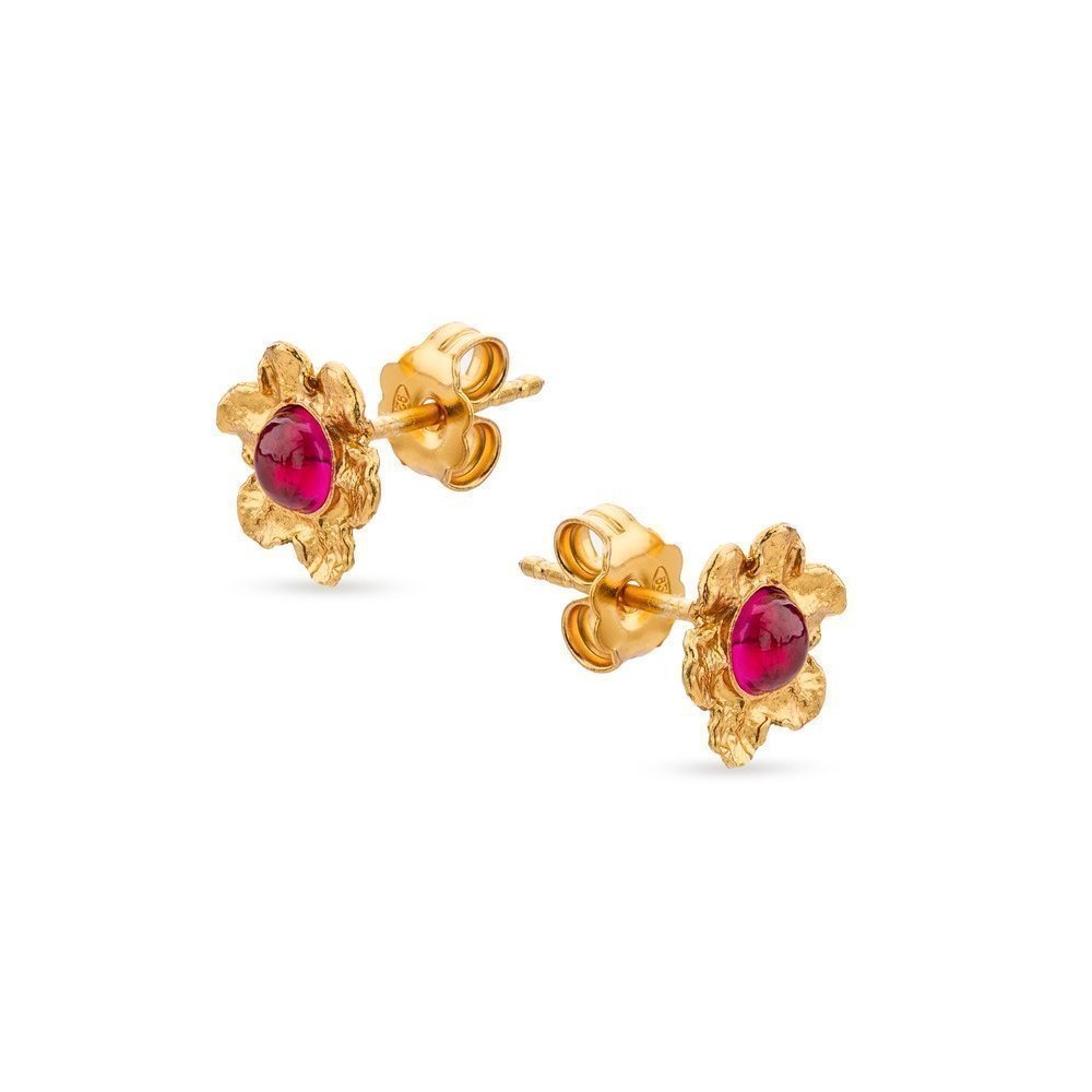 Nefeli Earrings mini studs, 24K Gold vermeil on sterling silver  