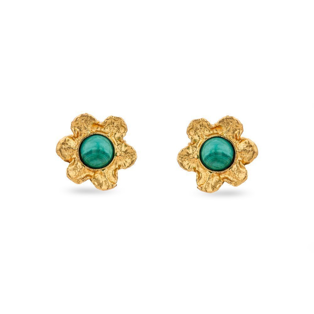 Nefeli Earrings mini studs, 24K Gold vermeil on sterling silver  