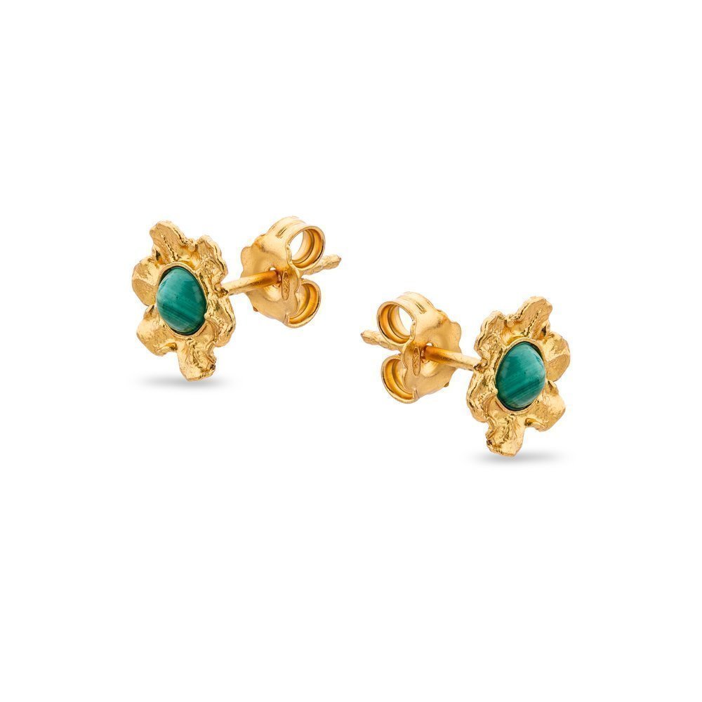Nefeli Earrings mini studs, 24K Gold vermeil on sterling silver  