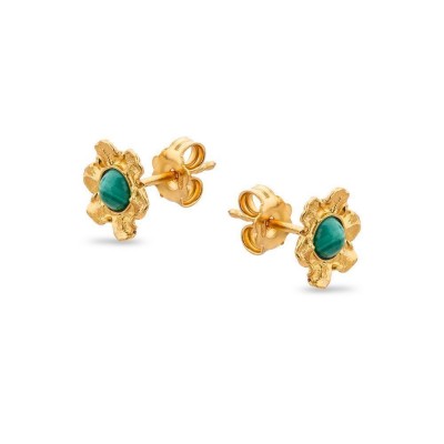 Nefeli Earrings mini studs, 24K Gold vermeil on sterling silver  