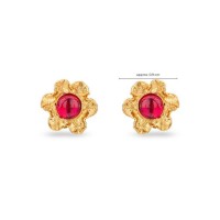 Nefeli Earrings mini studs, 24K Gold vermeil on sterling silver  