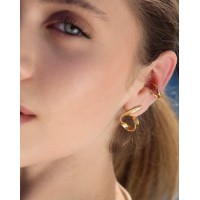 Sikinos Earrings geometric, earcuff, 24K Gold vermeil on sterling silver  