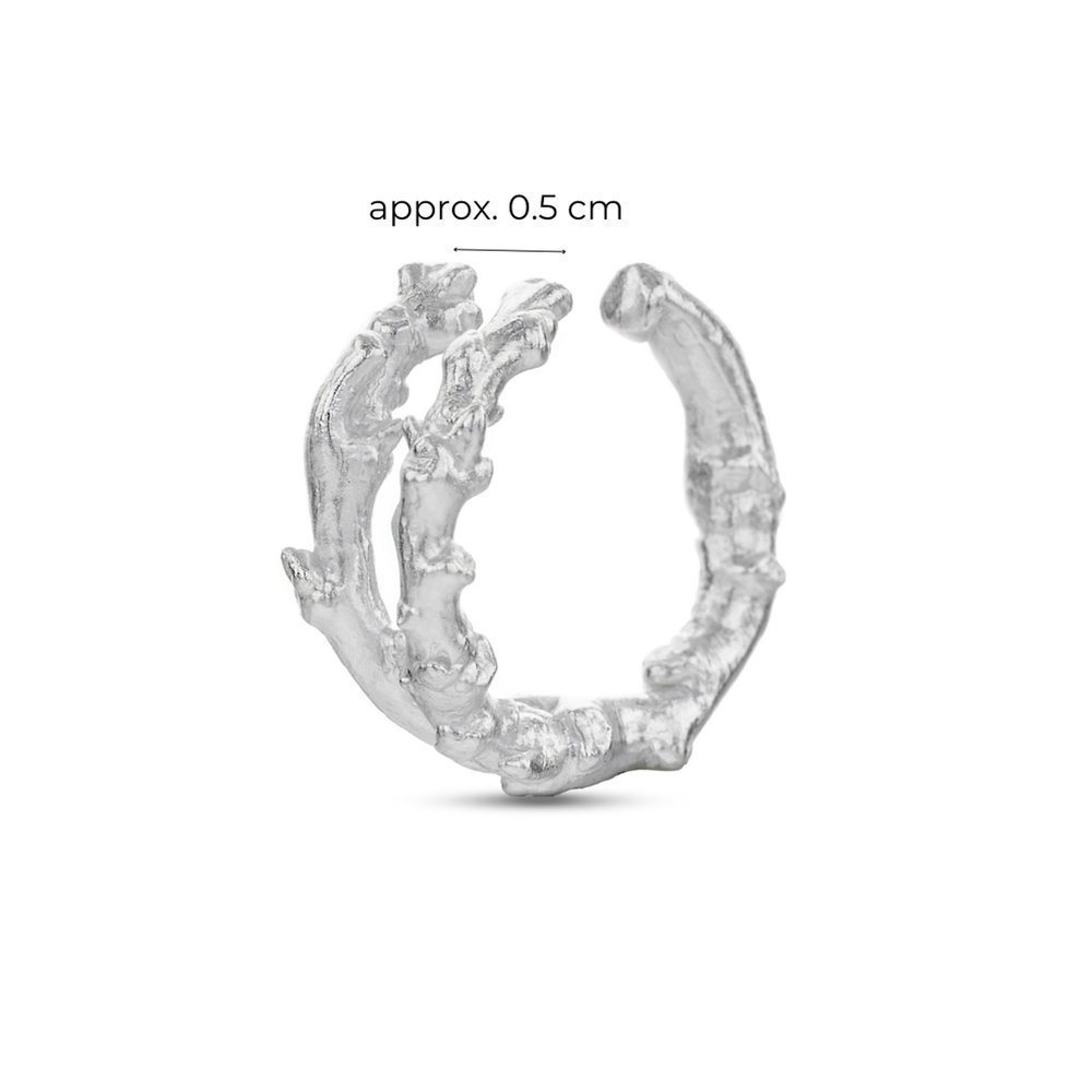 Sikinos Earrings geometric, earcuff, Sterling silver  