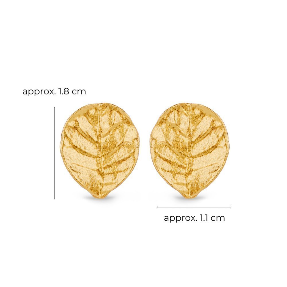 Moonlight Earrings geometric, studs,  24K Gold vermeil on sterling silver  