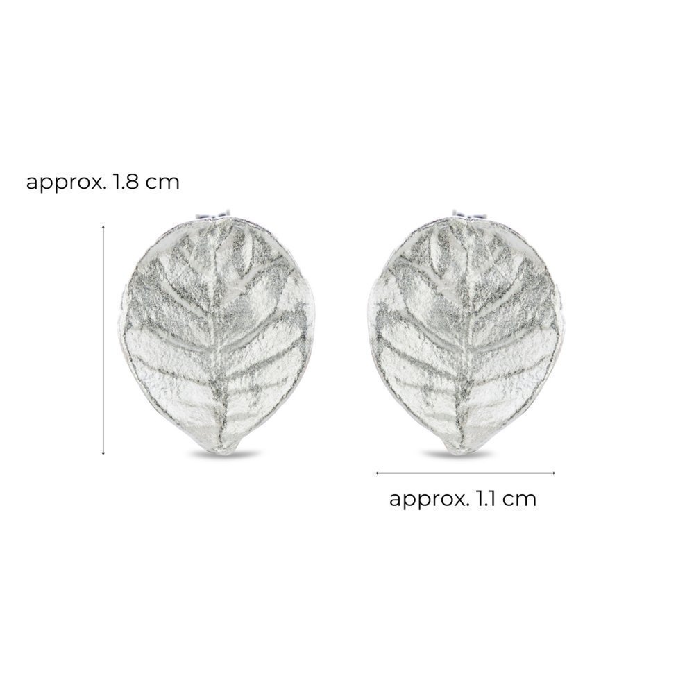 Moonlight Earrings geometric, studs, Sterling silver  