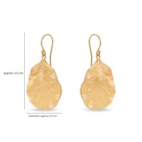 Moonlight Earrings geometric, drops & dangles, with hooks, 24K Gold vermeil on sterling silver  