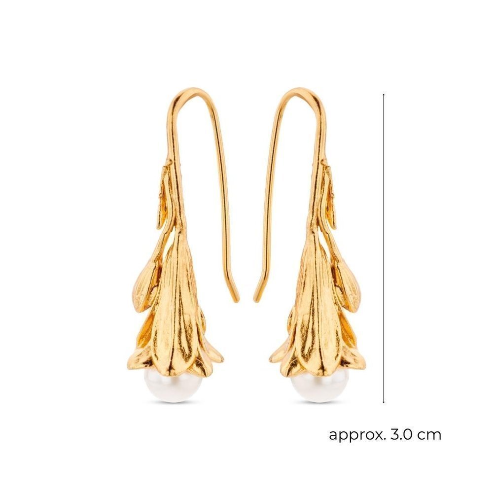 Eli Earrings  drops & dangles, 24K Gold vermeil on sterling silver  