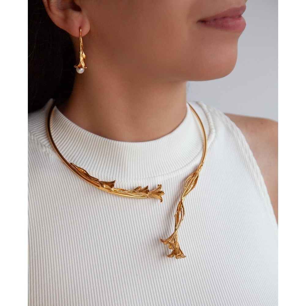 Eli Earrings  drops & dangles, 24K Gold vermeil on sterling silver  