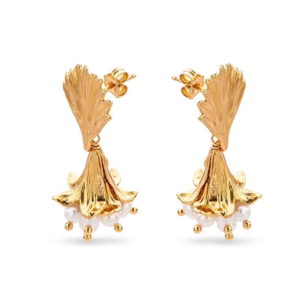 Earrings   24K Gold vermeil on sterling silver  