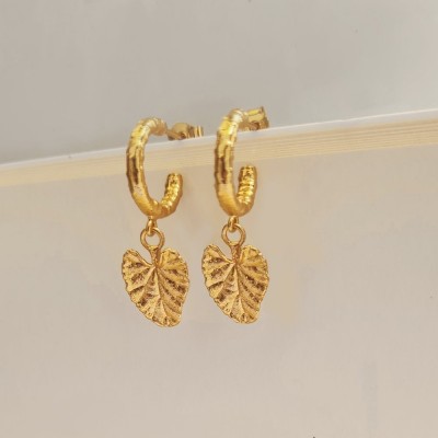 Chara Earrings  drops & dangles, huggies,  24K Gold vermeil on sterling silver   Chara Earrings  drops & dangles, huggies,  24K Gold vermeil on sterling silver