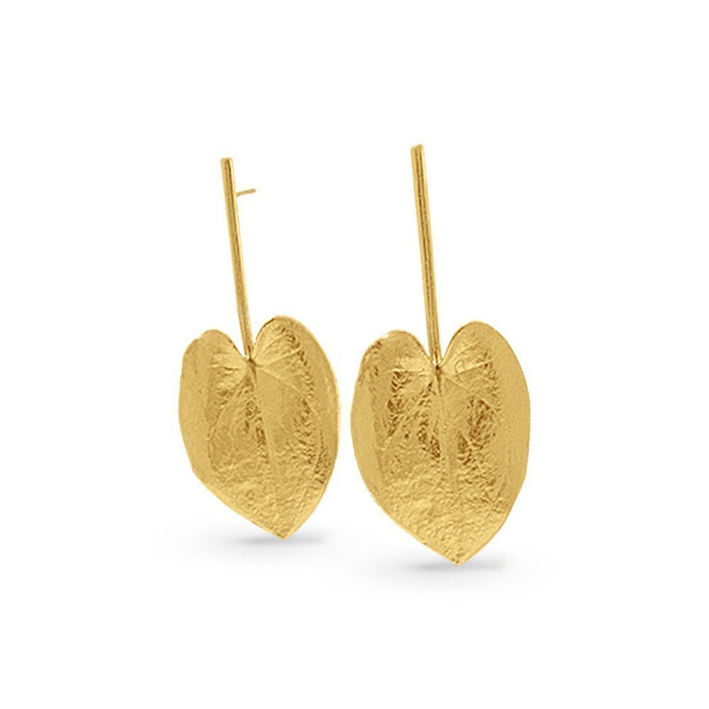 Ianira Earrings statement, drops & dangles, studs, 24K Gold vermeil on sterling silver  