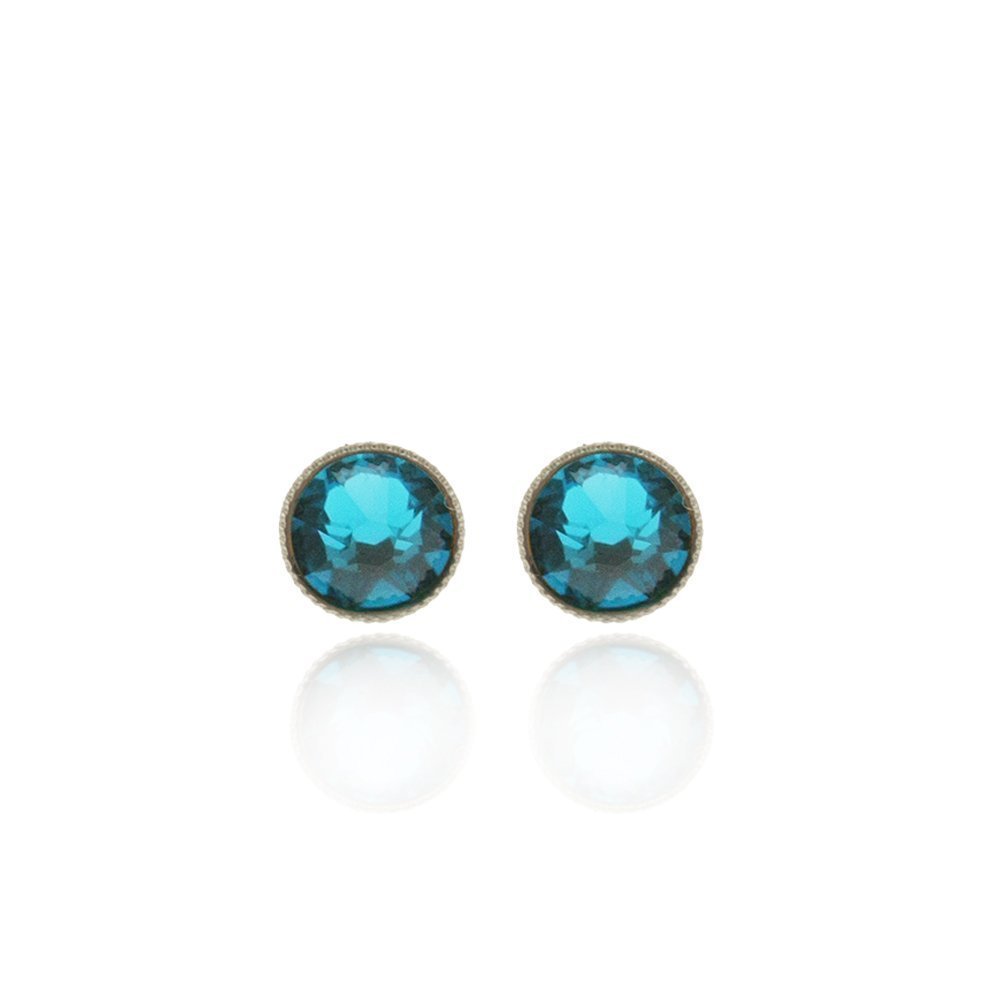 Crystal stud Earrings  studs, Sterling silver  