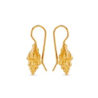 Thalassa Shell Earrings  drops & dangles, 24K Gold vermeil on sterling silver  