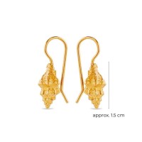 Thalassa Shell Earrings  drops & dangles, 24K Gold vermeil on sterling silver  