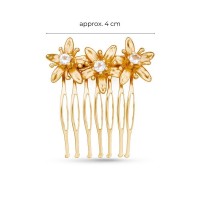 Phillis Money tree Hair Accessory  haircomb, 24K Gold vermeil on sterling silver Topaz 