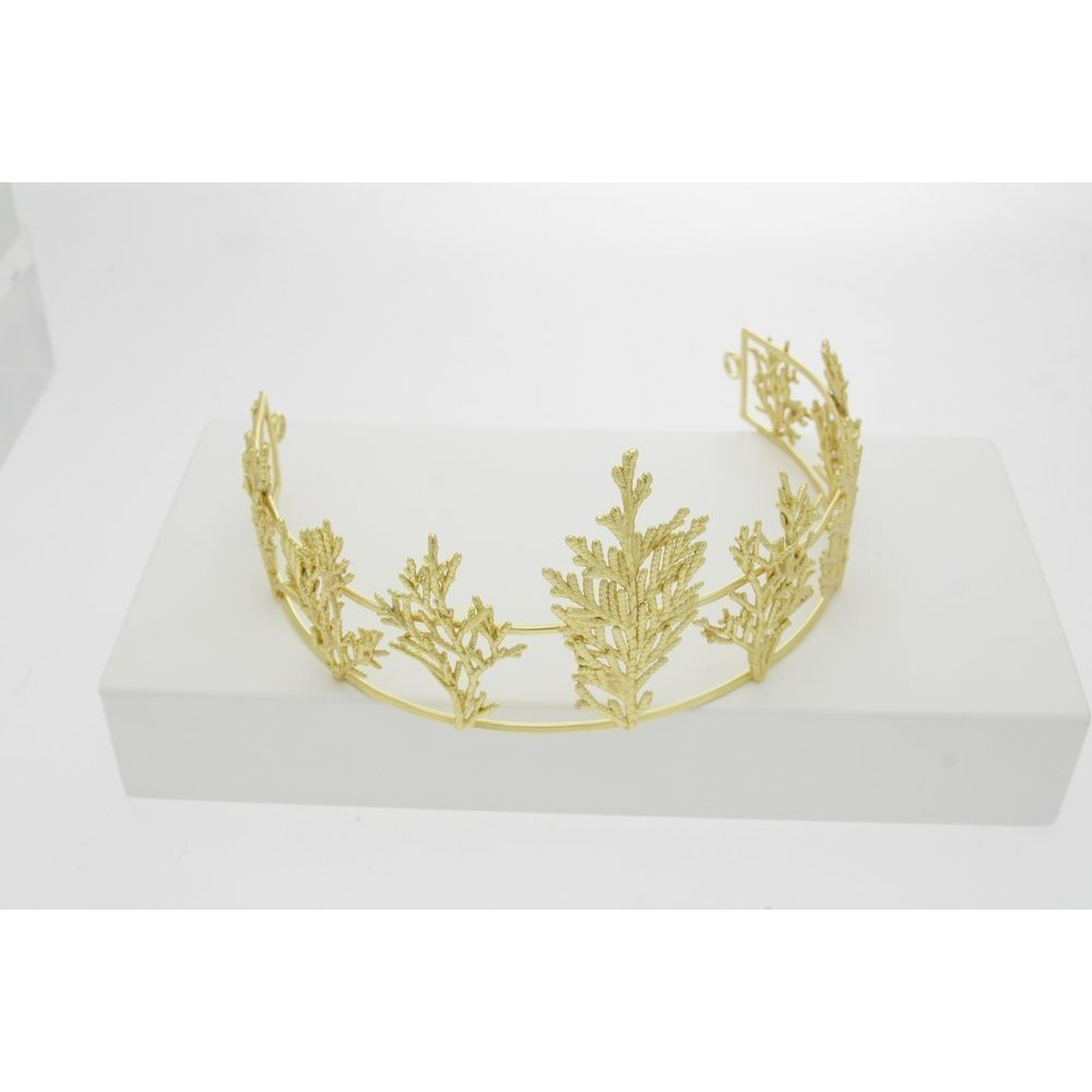 Crete Hair Accessory  tiara, 24K Gold plated  